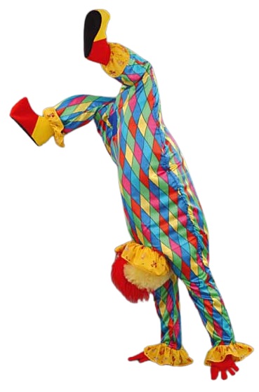 Mega clown - Willaert, verkleedkledij, carnavalkledij, carnavaloutfit, feestkledij,